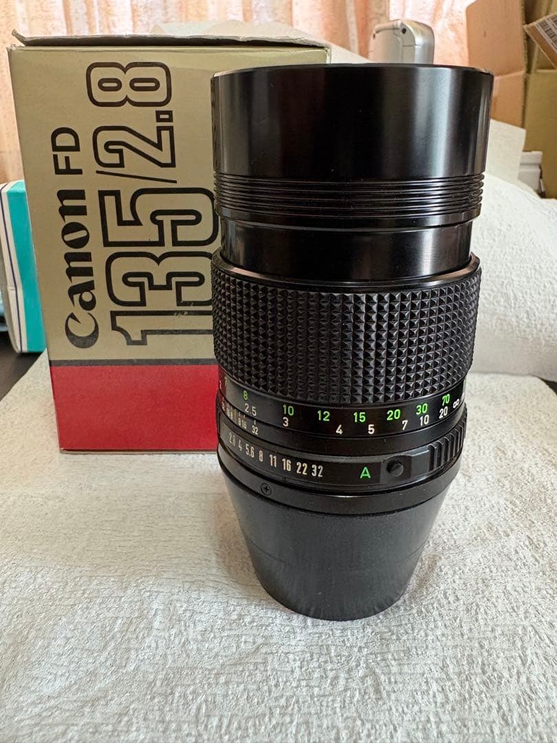 整備済　CANON キヤノン New FD 135mm F2.8 FDマウント