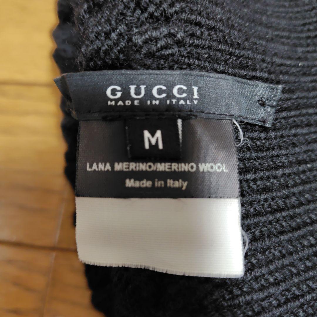 GUCCI メリノウール ニット帽 M