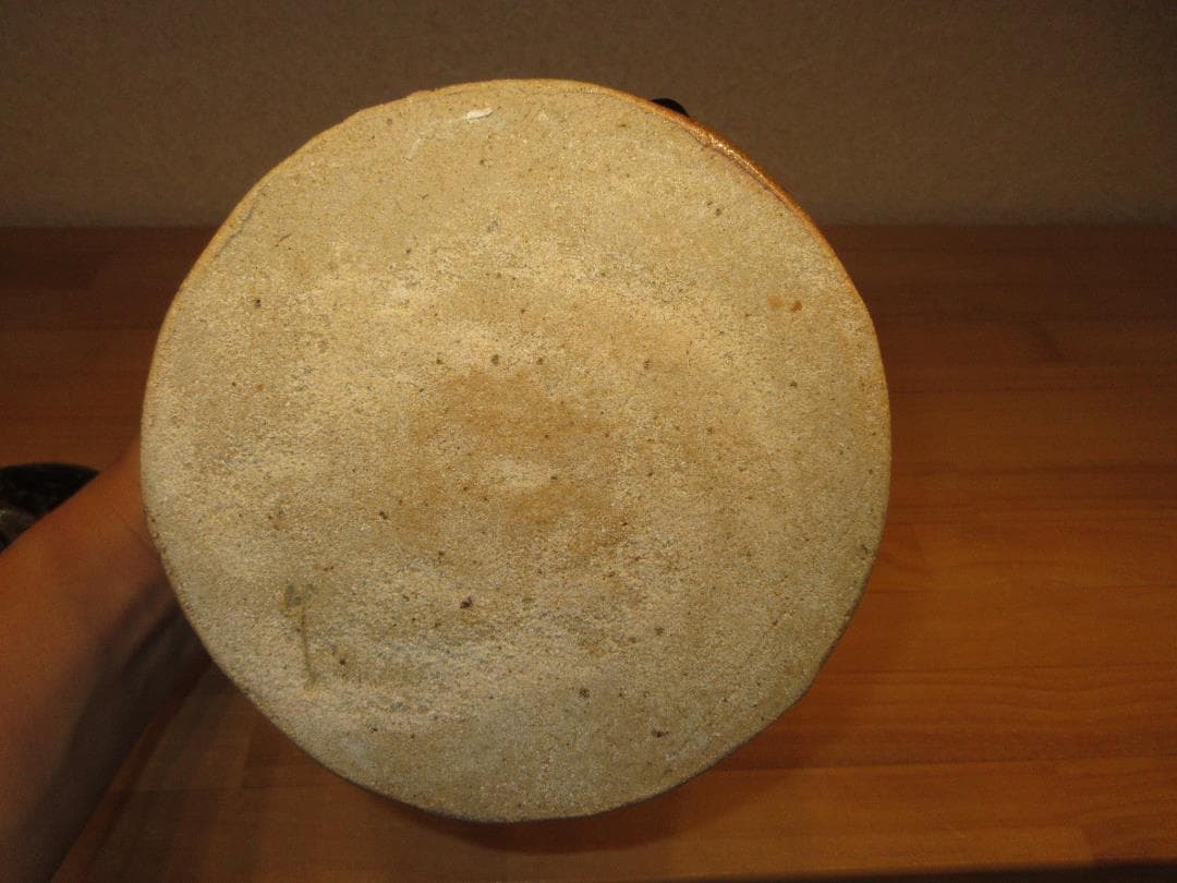 送料込【逢絢亭】茶道具 水指 唐津焼 朝鮮唐津 帆柱窯 中嶋紀文 共箱入り