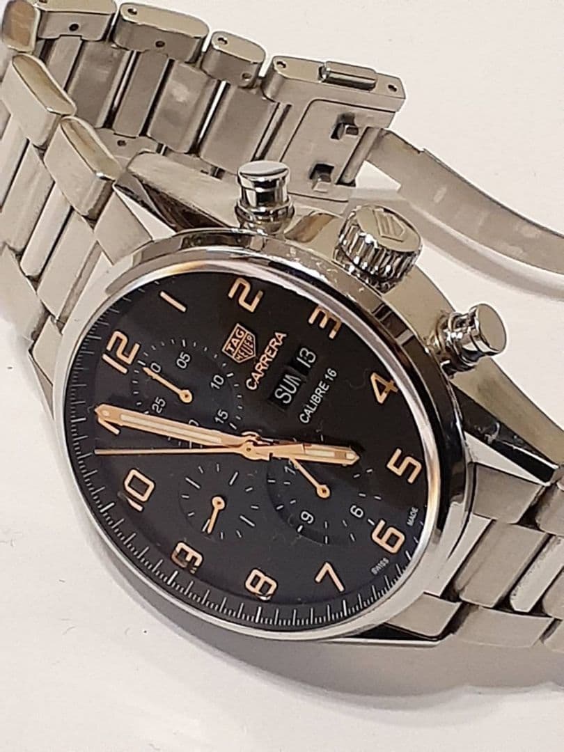 年末大特価！　タグホイヤー CV2A1AB カレラ キャリバー16 メンズ腕時計