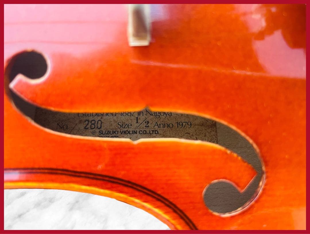 (美品) Suzuki No.280 1/2サイズ バイオリン 1979年製
