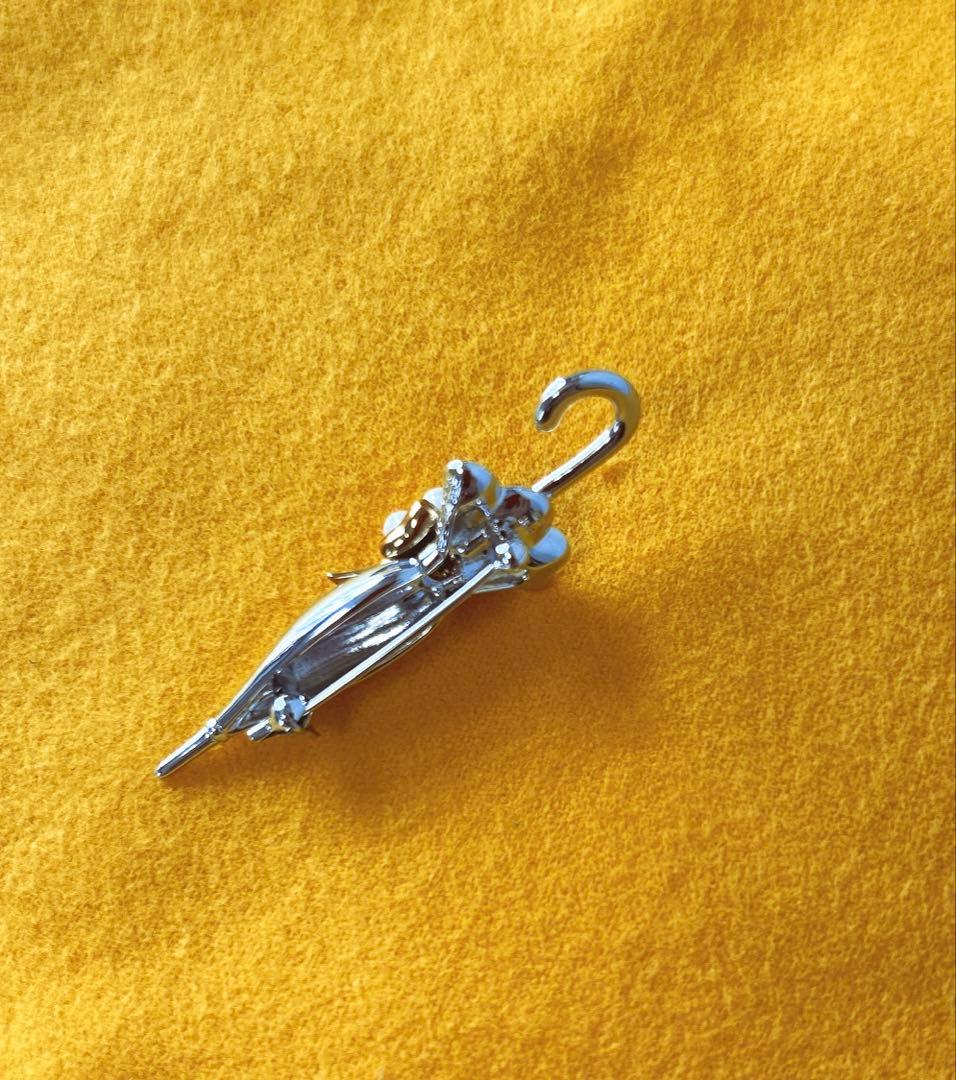 K18 / s925 ミキモトブローチ　アンブレラ