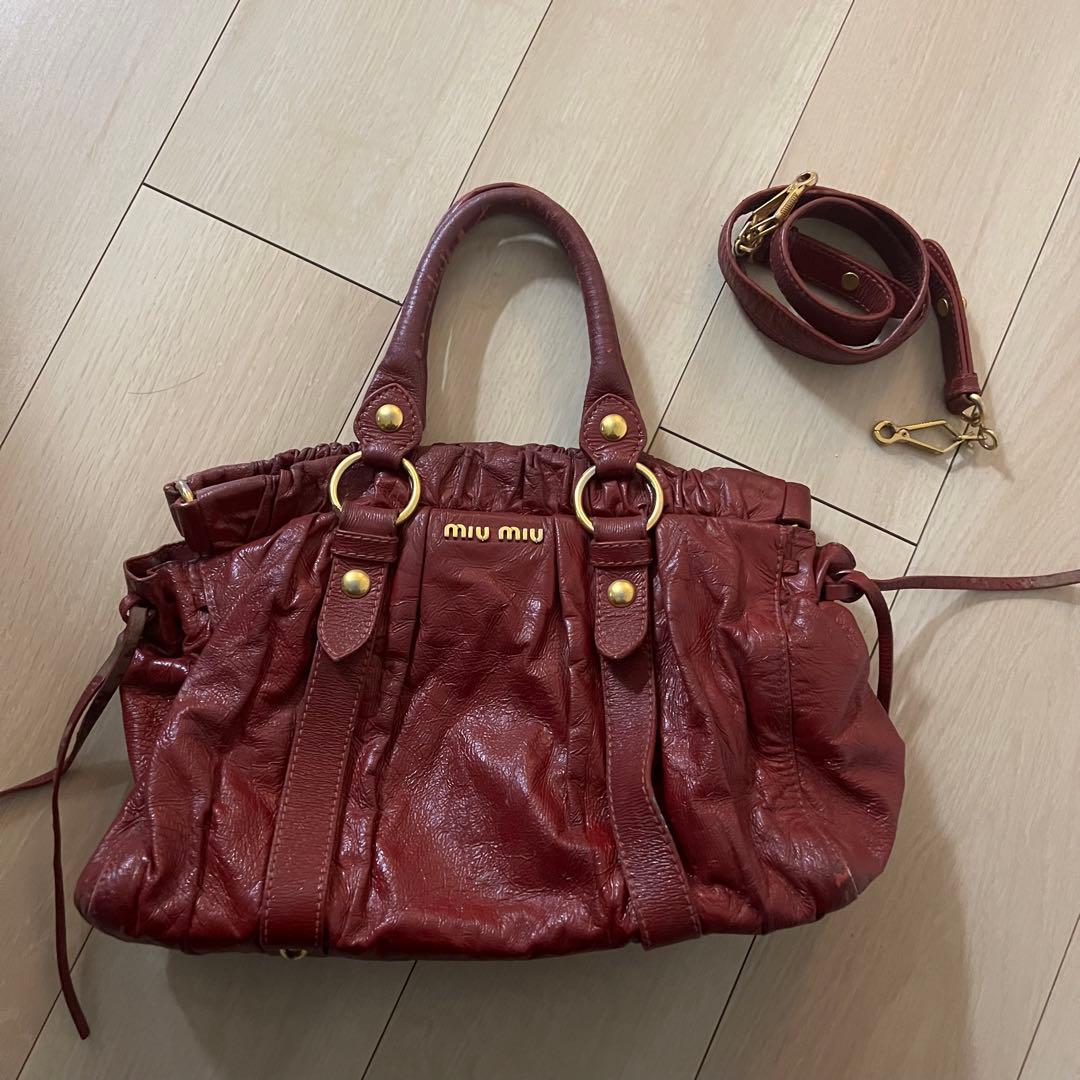 正規品 miumiu バッグ 2way
