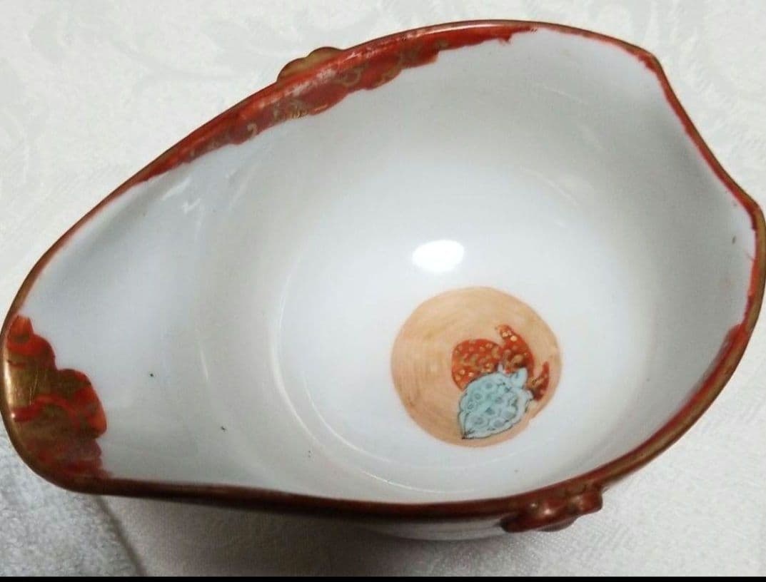 時代物九谷造の煎茶器です