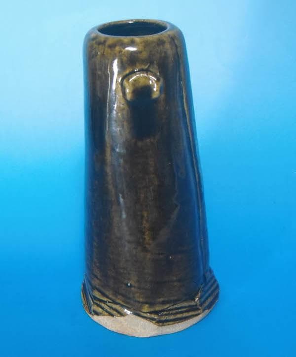 唐津焼 朝鮮唐津 耳付花入 花瓶 三玄窯 中里重利 陶房 茶道具 2319