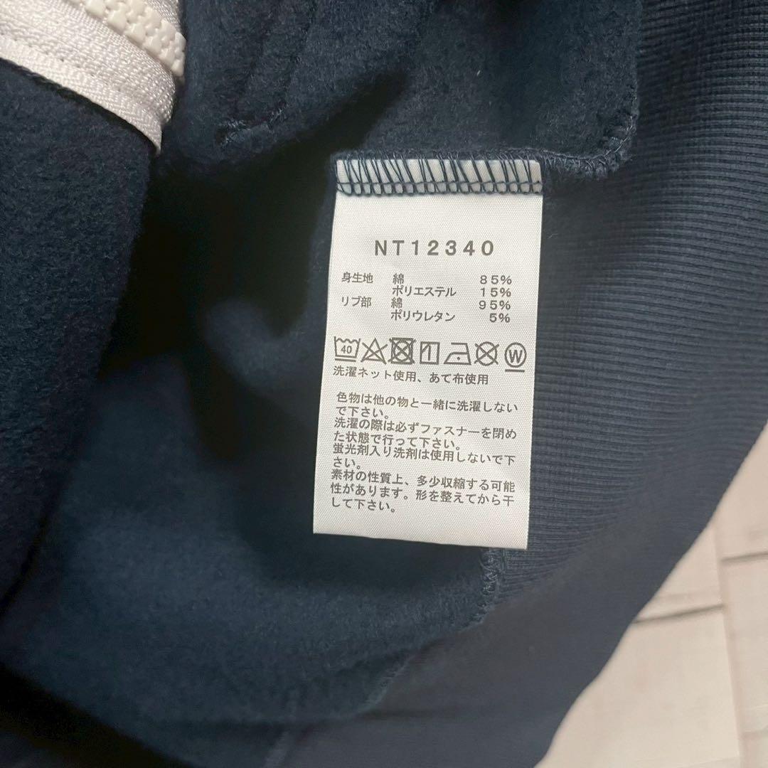 1【希少XL】ノースフェイス☆フード刺繍ビッグロゴ リアビュー☆7414