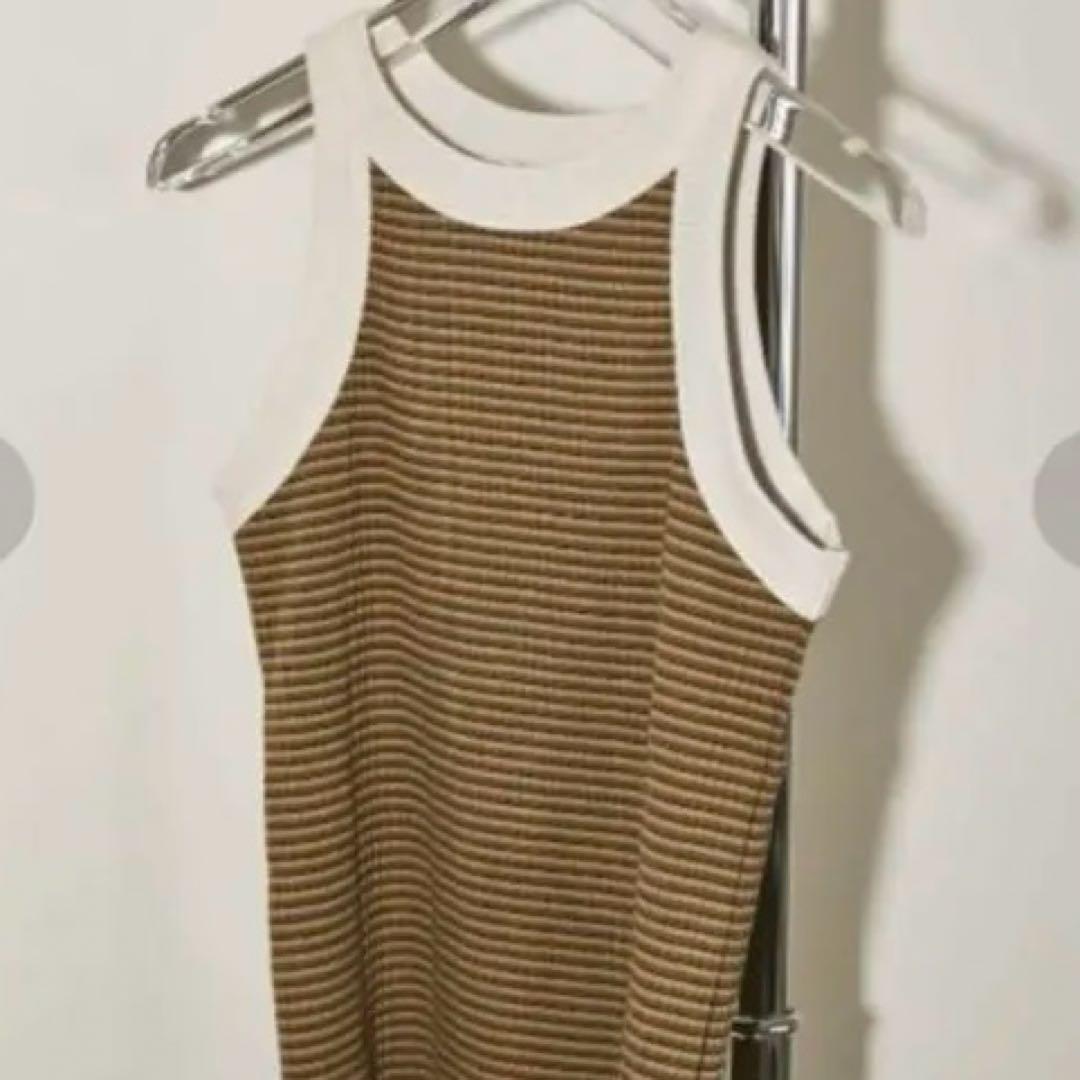 TODAYFUL マルチボーダーリブタンクトップ　新品タグ付き