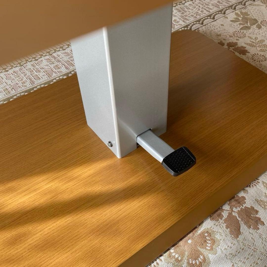 【ニトリ】＊天板きれい　昇降式ダイニング　リビングテーブル　天板シート付き