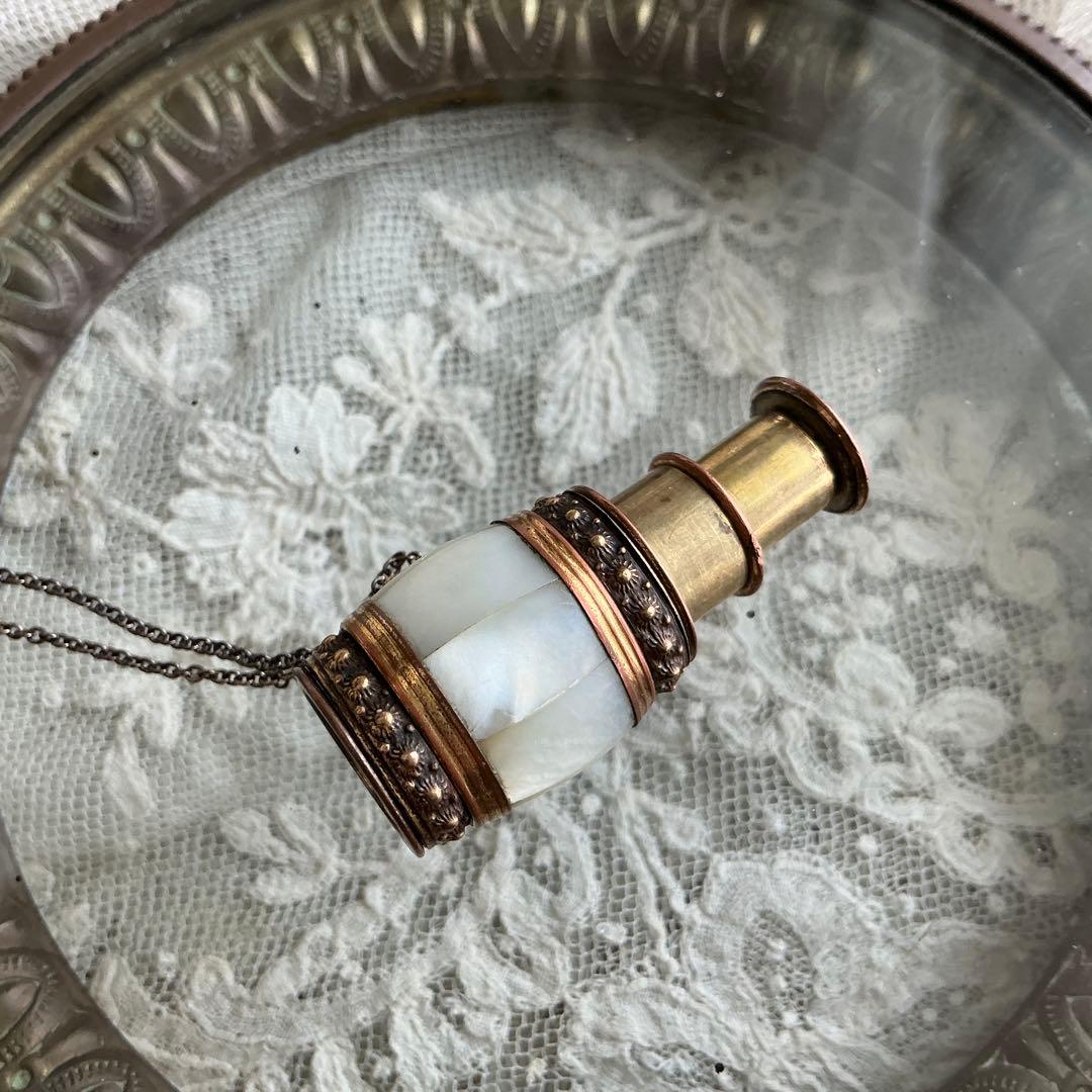 【専用】フランスアンティーク　ミニチュア　シアター望遠鏡　ペンダントトップ