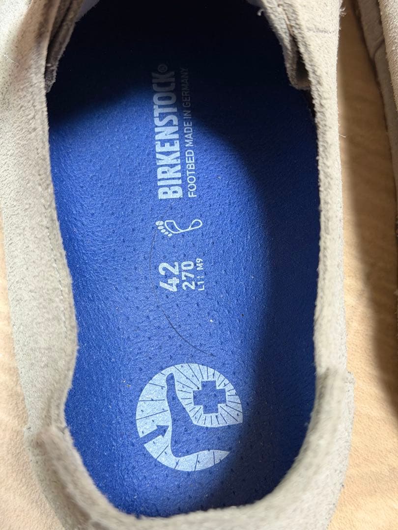 値下げ！美品　ビルケンシュトック　ウッティレース　 スエード グレー