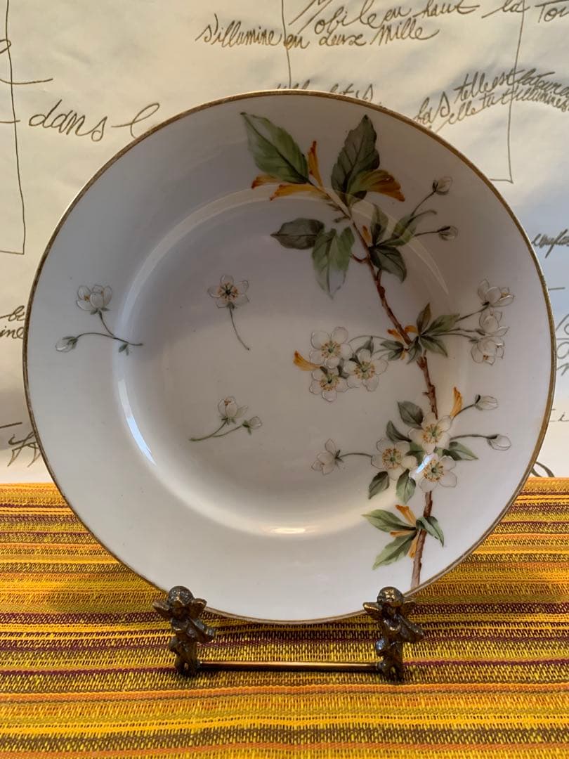 ロイヤルコペンハーゲン　レアな1870年アンティークの桜絵柄の絵皿！素敵です！