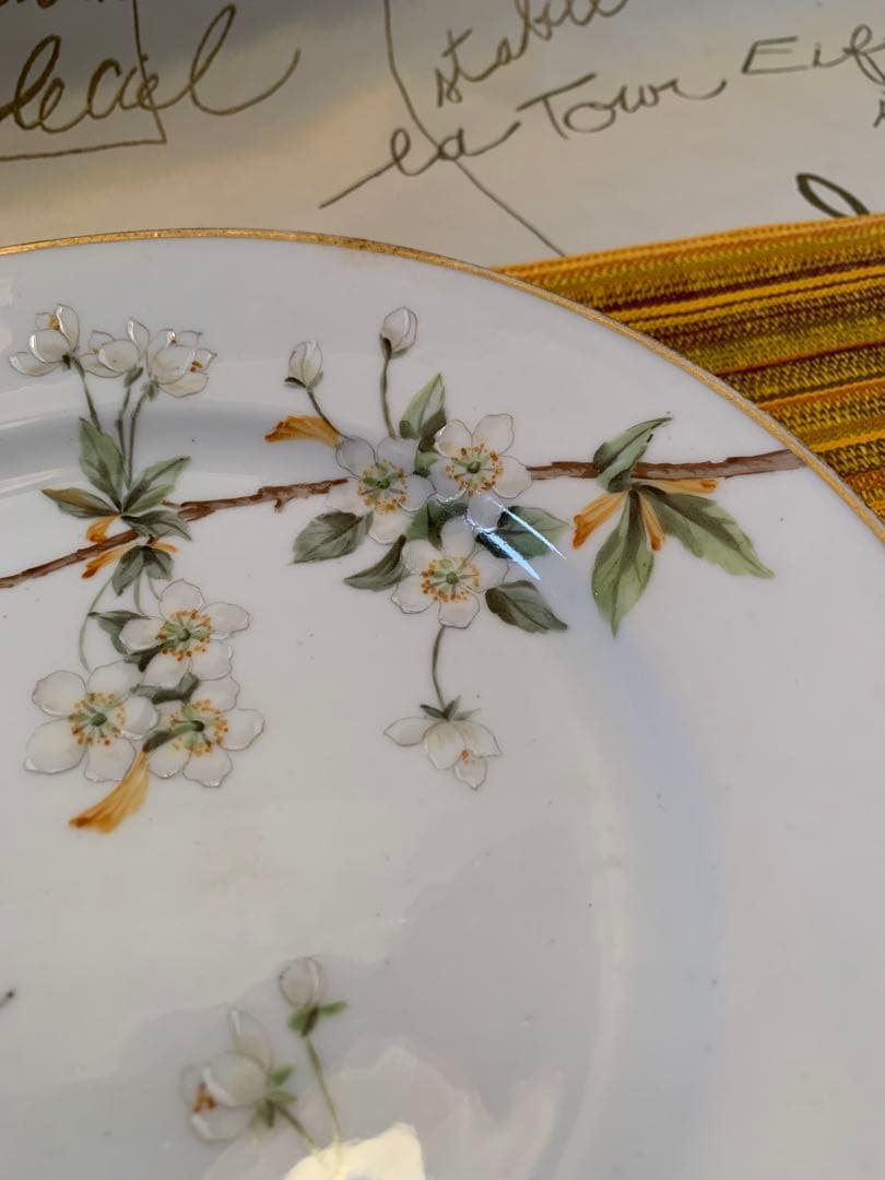 ロイヤルコペンハーゲン　レアな1870年アンティークの桜絵柄の絵皿！素敵です！