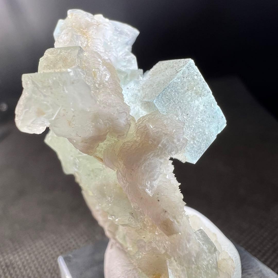 シャンファーリン産　雲雲モクモク(^^) マスカットグリーンフローライト