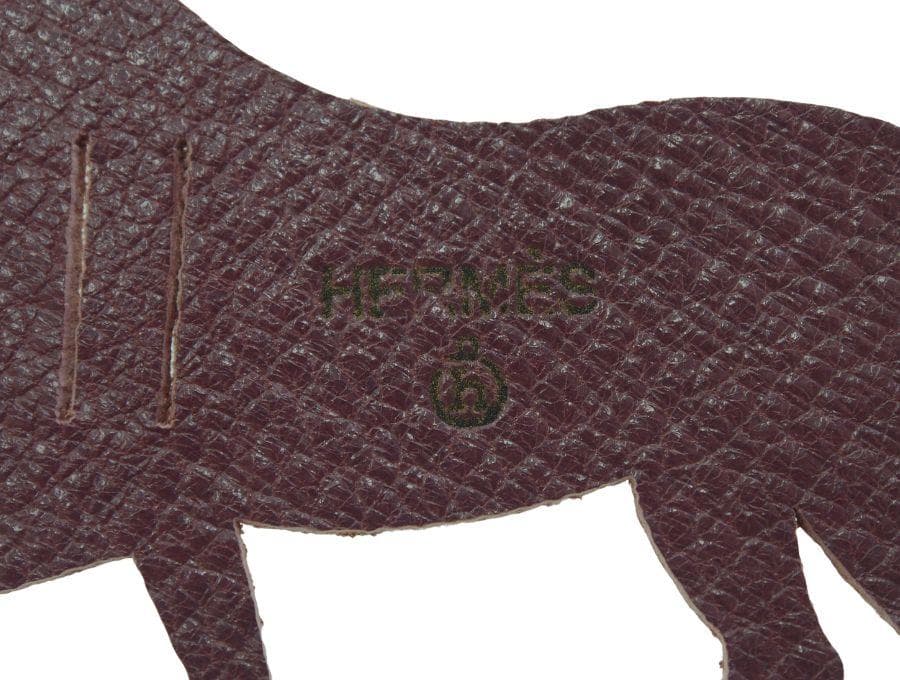 エルメス プティ・アッシュ ラッピングチャーム 馬 ダークブラウン HERMES