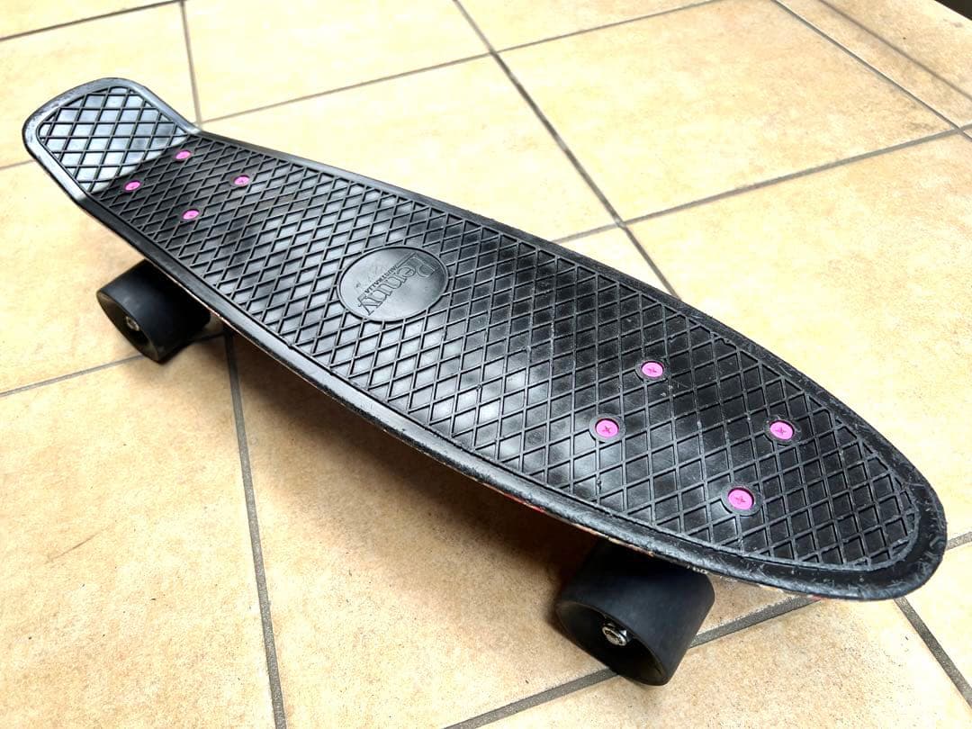 正規品 penny ペニー 22インチ floral フラワー×ドクロ スケボー