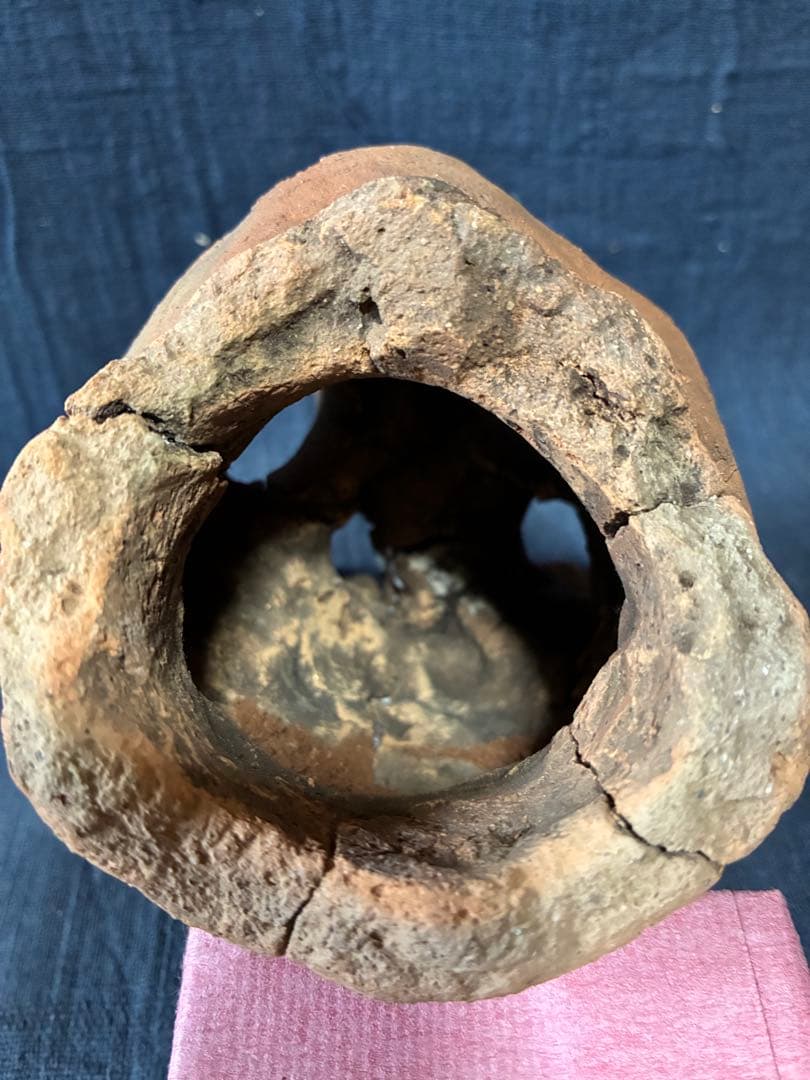 ムササビ埴輪　頭部　動物埴輪　出土　伝千葉県成田市　古墳時代　縄文　発掘品