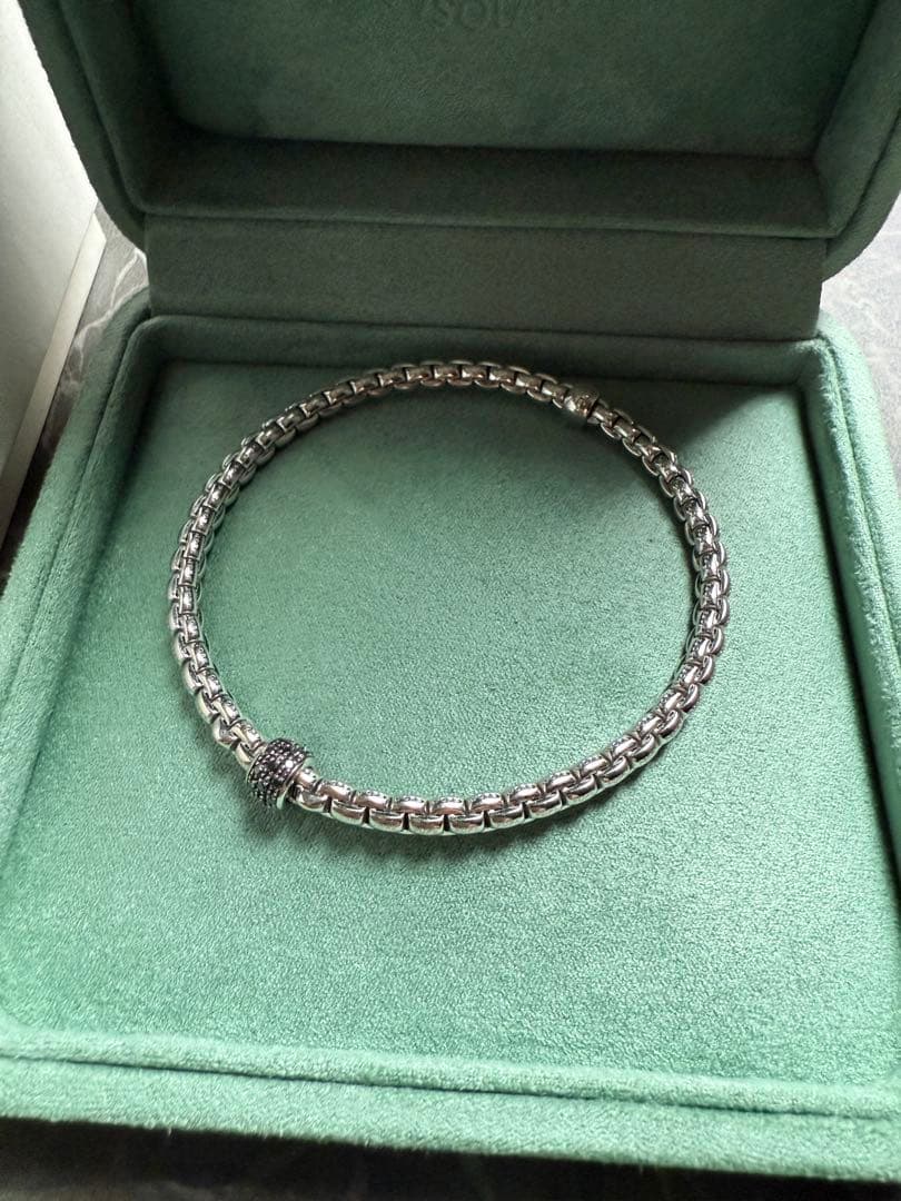 FOPE EKA ホワイトゴールド ブラックダイヤ M