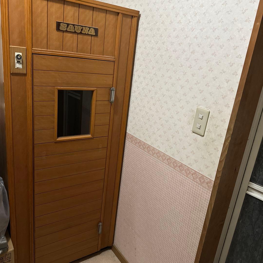 木製サウナ 温度計付き