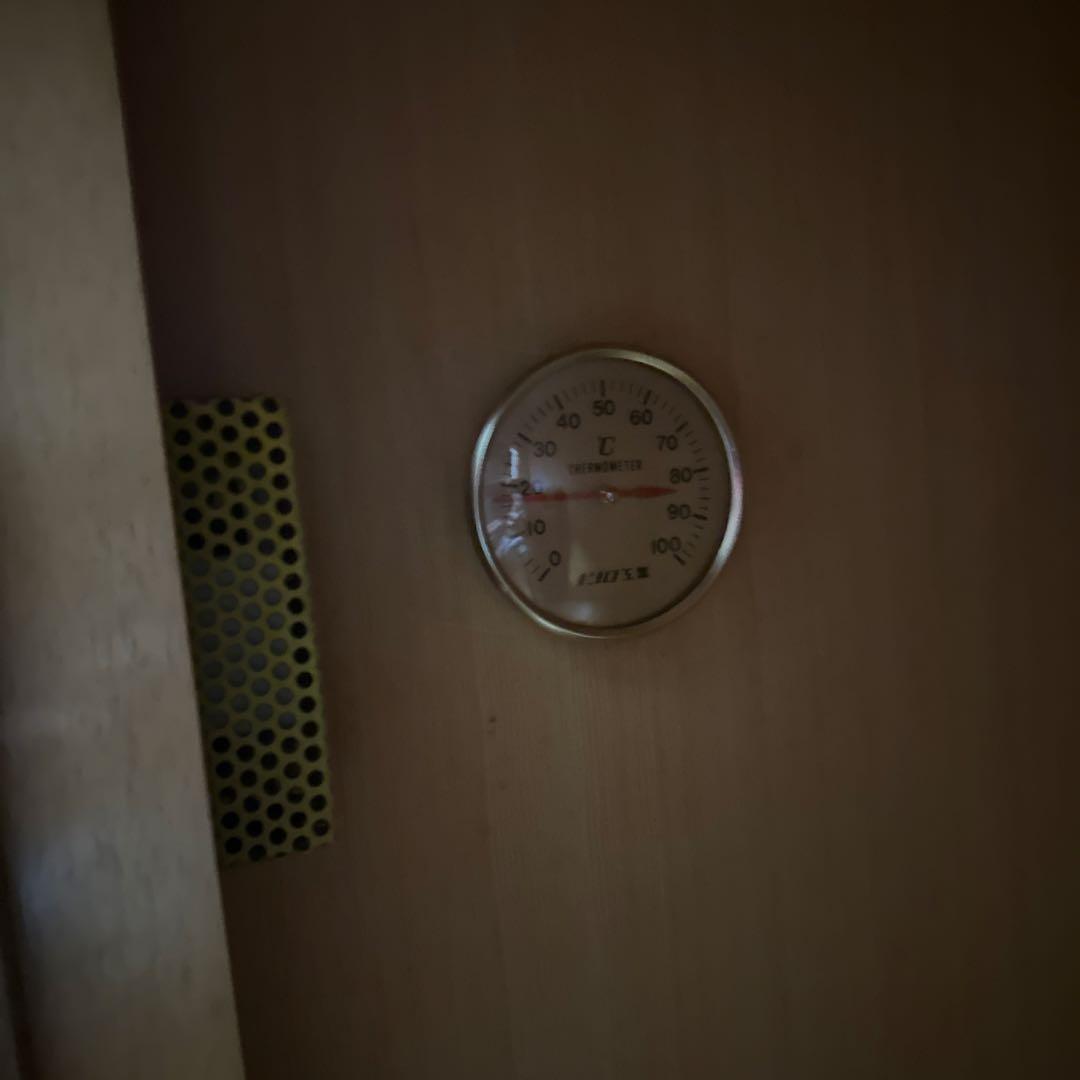 木製サウナ 温度計付き