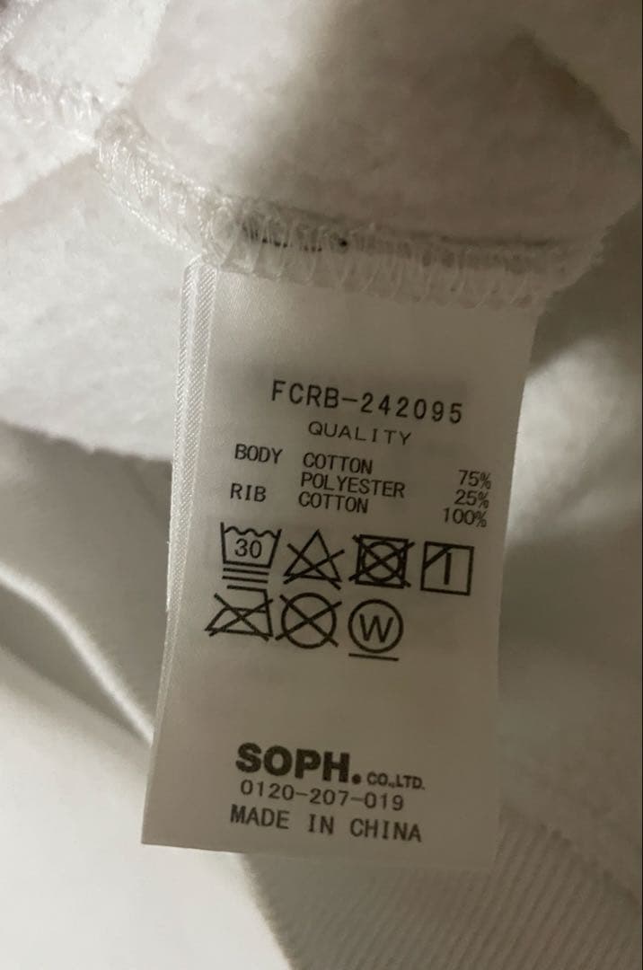 F.C.Real Bristol メンズS パーカー　ルーズフィット　刺繍ロゴ