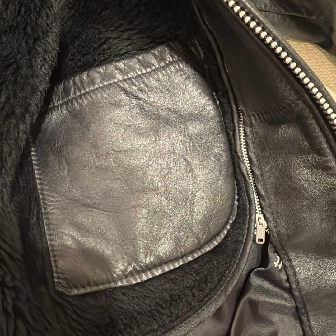 品番 Schott 643 レザー シングルライダース 34 ボアライナー