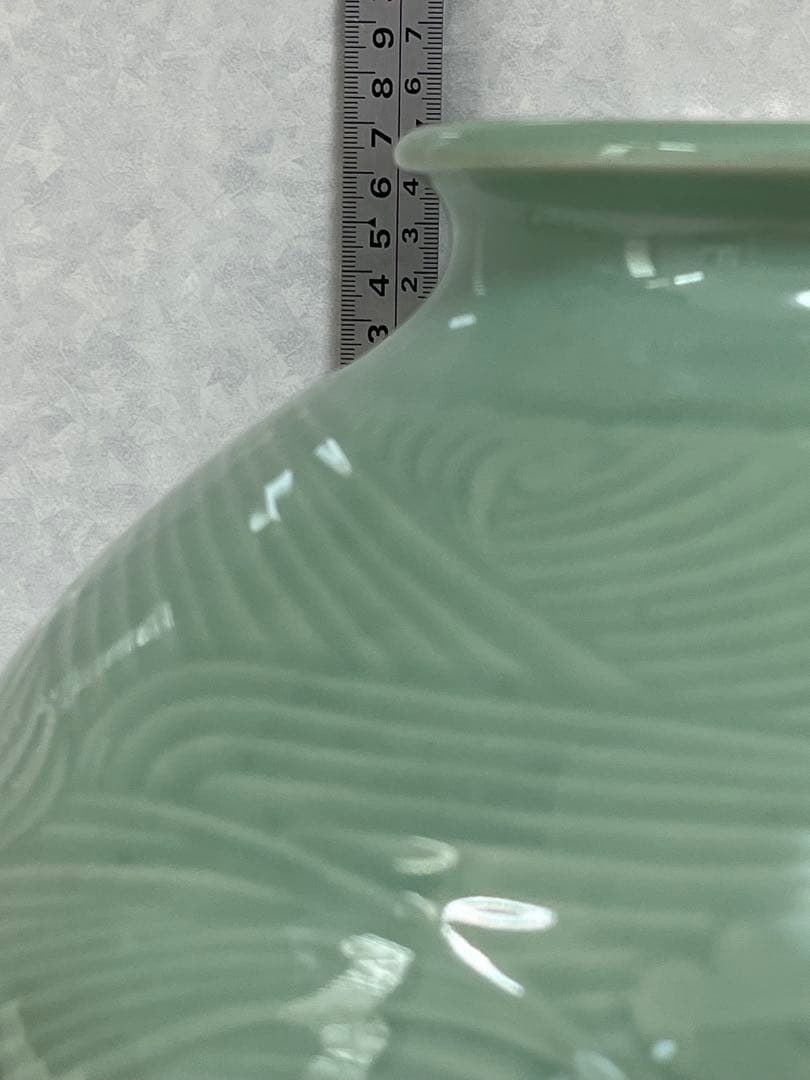 初代宮永東山 青磁花瓶