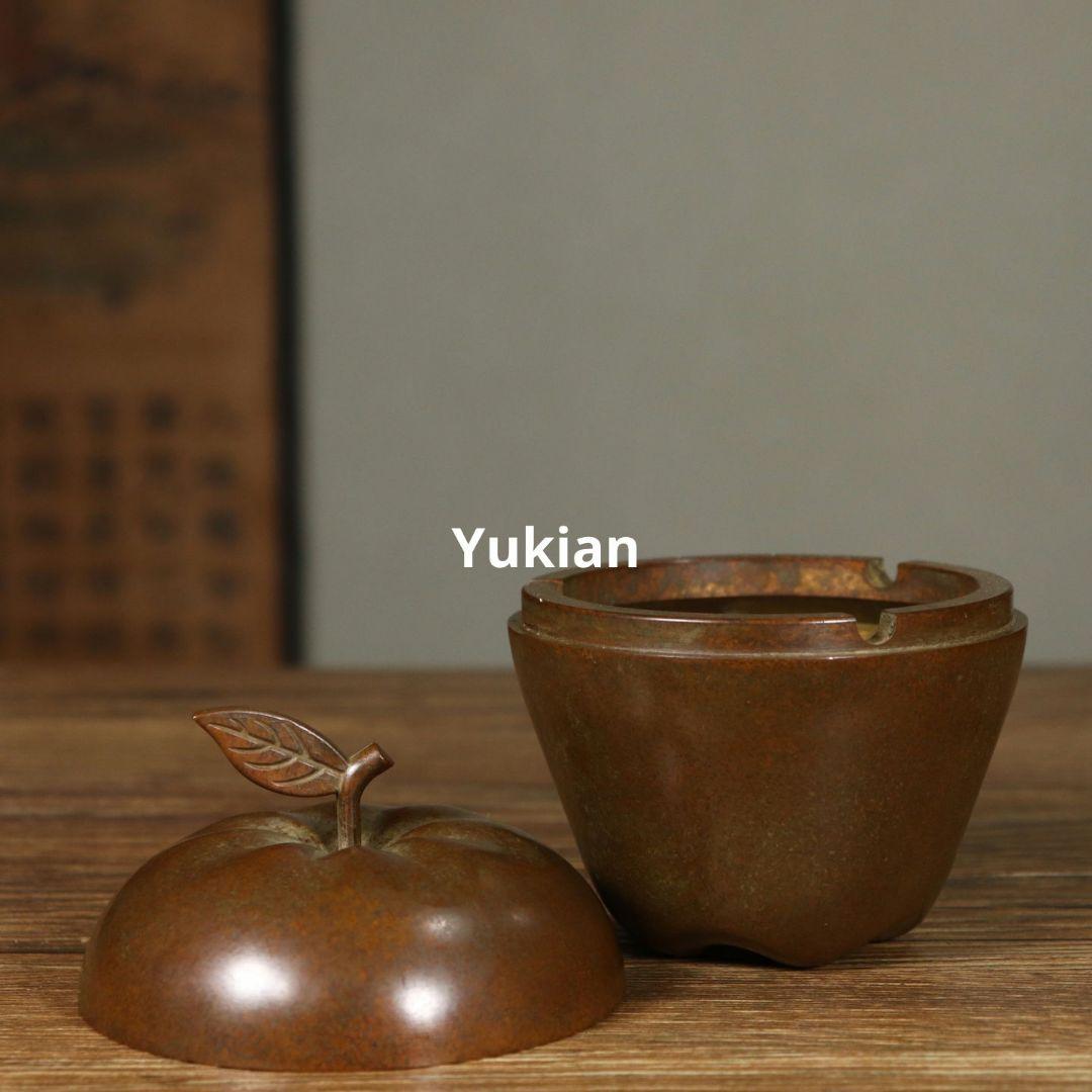 銅製 灰皿 家庭用 玄関 書斎 装飾 装飾品 工芸品 美術品 置物