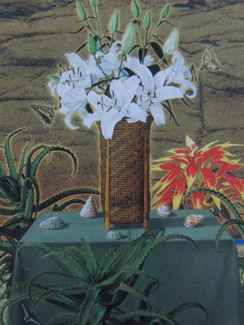 加野尚志、【凪の刻（初夏の崎戸）】、希少な額装用画集より、新品額装付