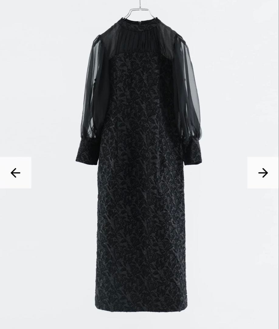 niana ジャガードIラインロングドレス