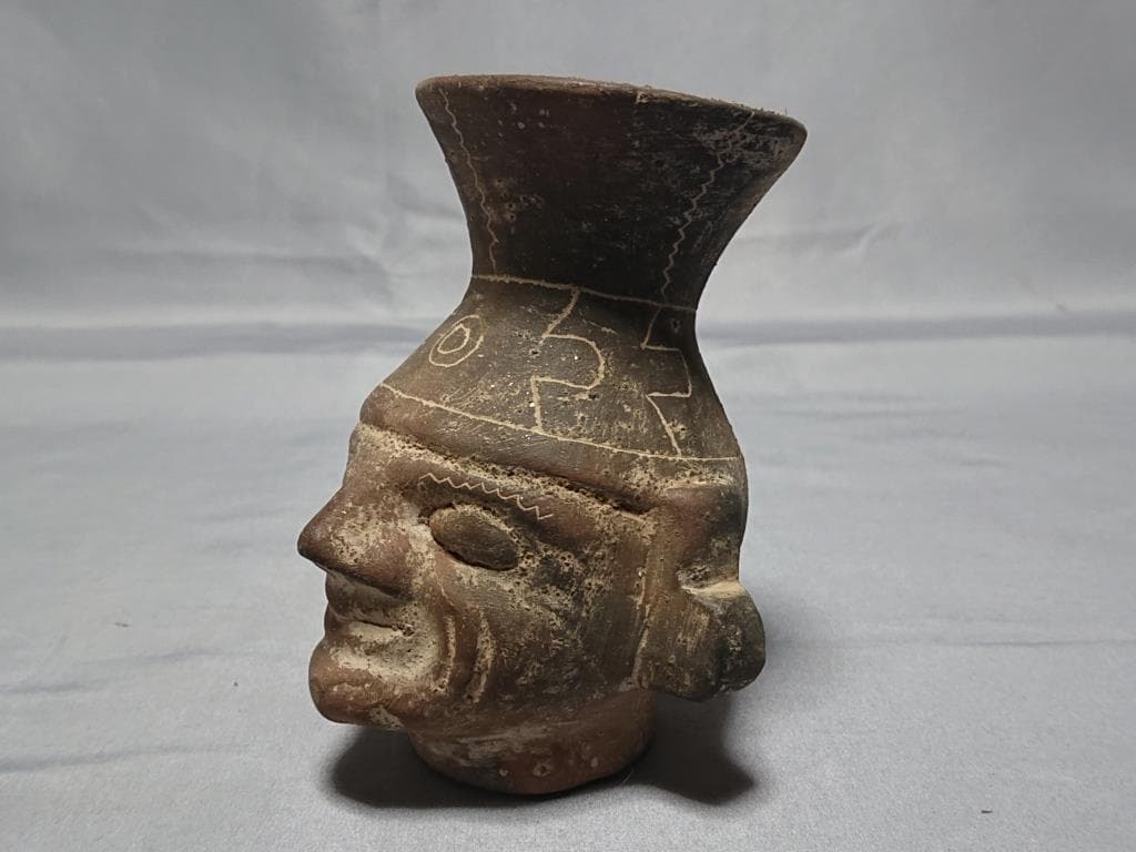 コレクター収集品　メキシコ　マヤ文明　象形壺