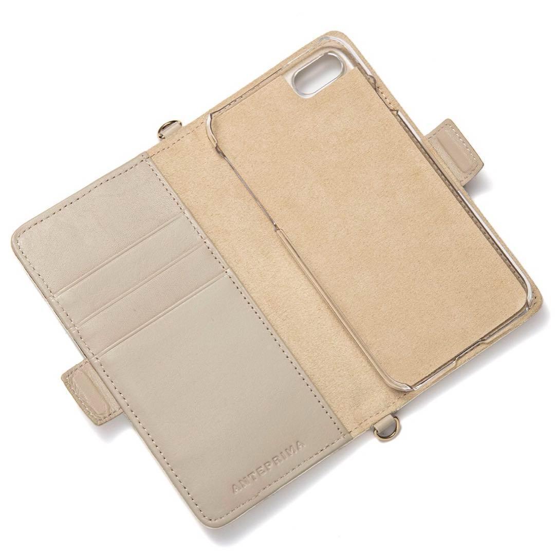 新品★ アンテプリマ スプマンテ iPhoneSE ベージュ iphoneケース