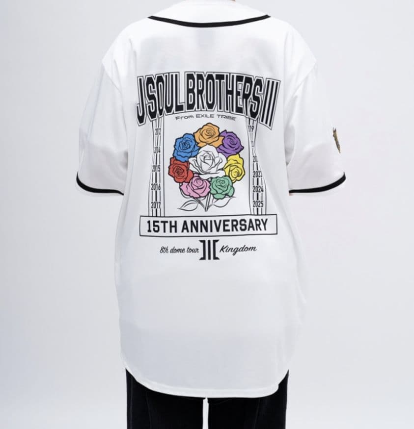 三代目J SOUL BROTHERS ベースボールシャツ白　FC限定
