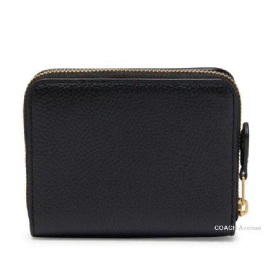 コーチ COACH 財布 折りたたみ財布 Cロゴ レザー 黒 レディース メンズ