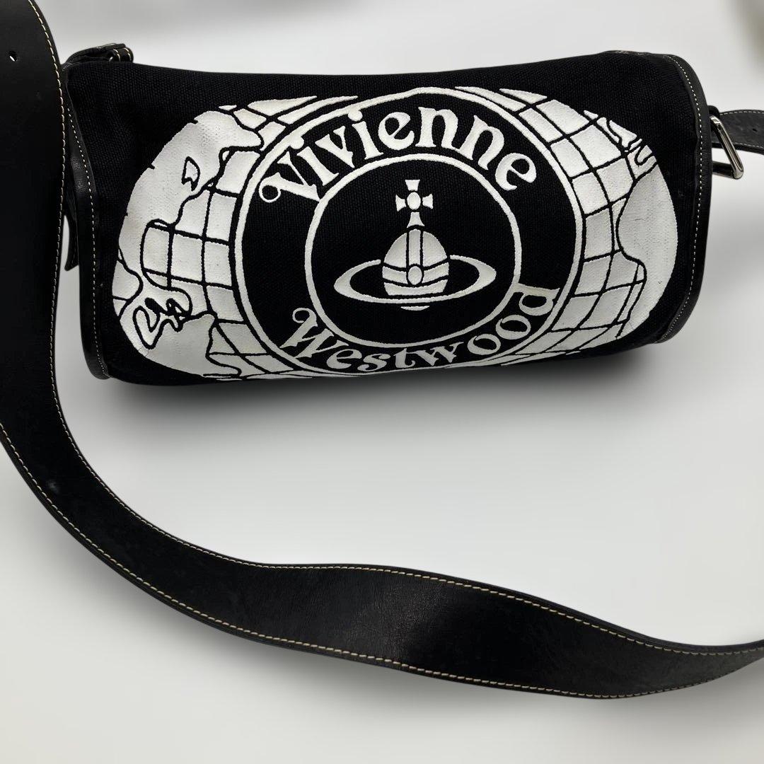 希少✨ヴィヴィアンウエストウッド ショルダーバッグ ロゴプリント 黒