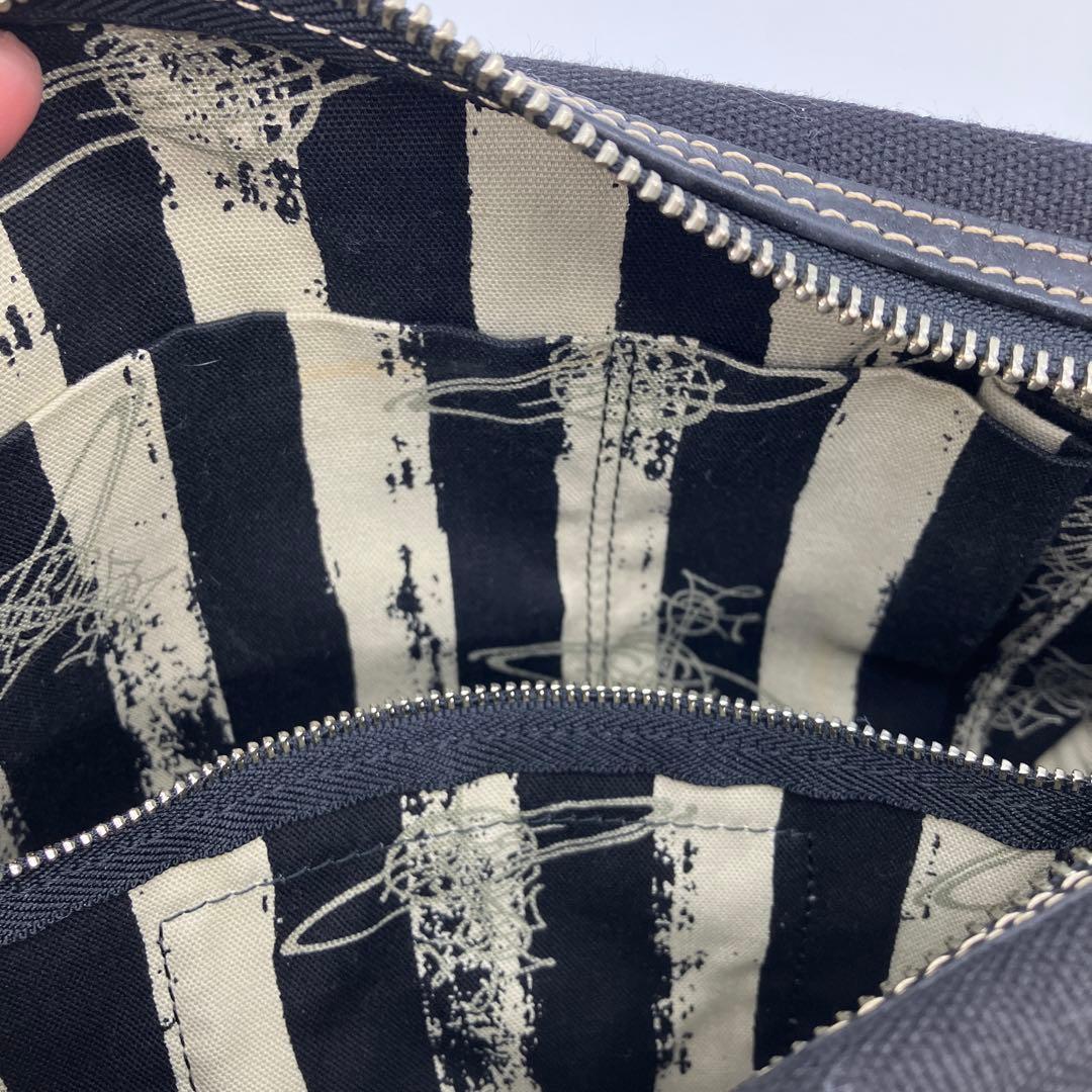 希少✨ヴィヴィアンウエストウッド ショルダーバッグ ロゴプリント 黒