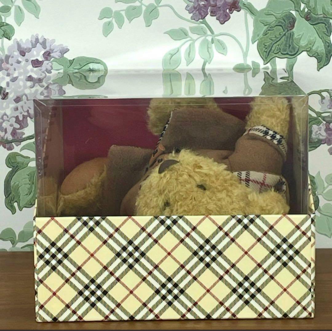 激レア 希少品 新品未使用 BURBERRY ぬいぐるみ ダッフルコート風 箱付