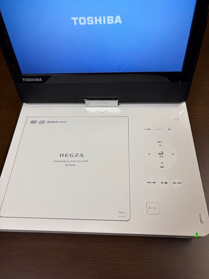 TOSHIBA REGZAポータブルDVDプレーヤー　SD-P910S 22年製