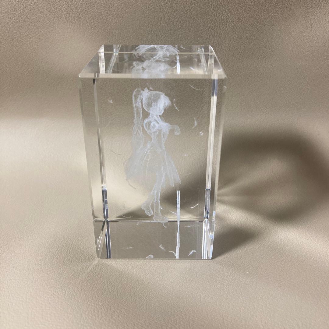 AIR クリスタルガラス・オブジェ　神尾観鈴　Key レーザー彫刻　鍵　キー