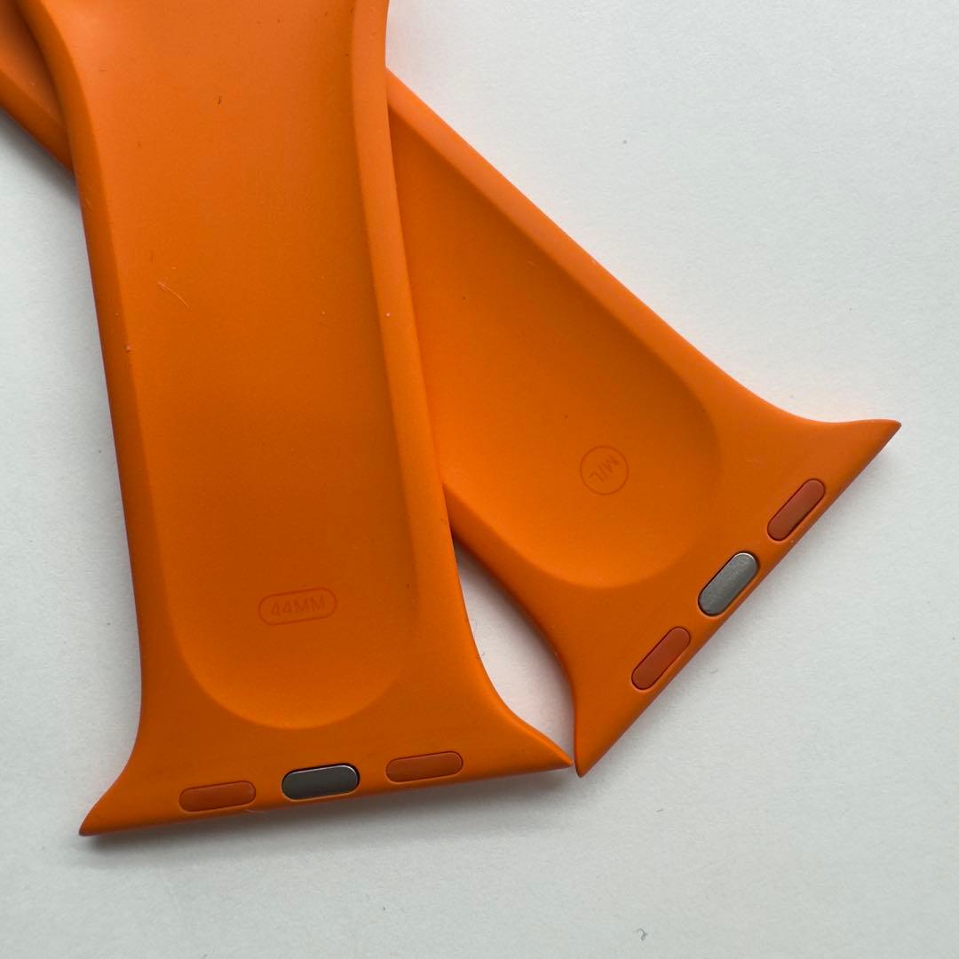 2677 ほぼ未使用　Apple Watch エルメス　オレンジ　ラバーバンド
