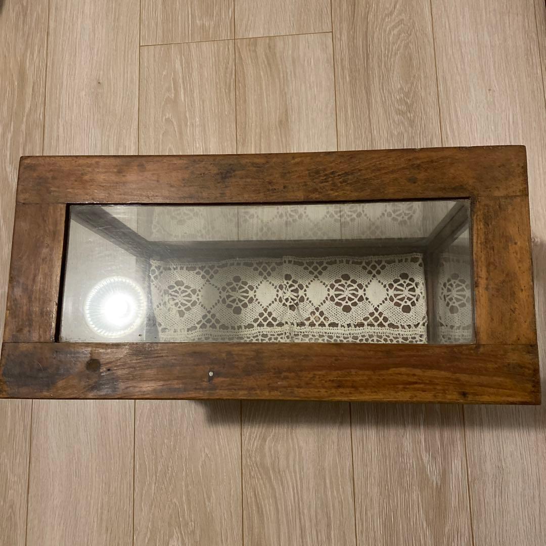 アンティーク　ガラスケース