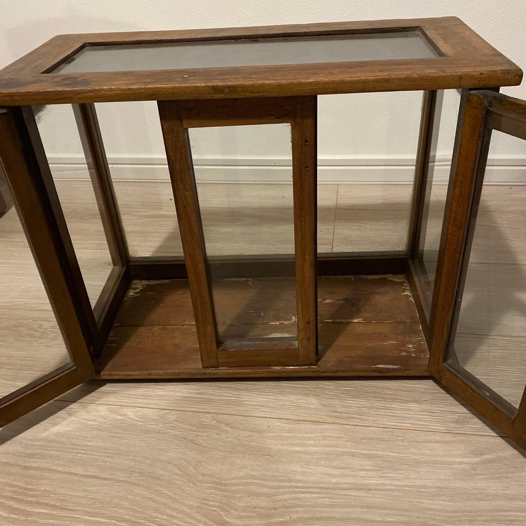 アンティーク　ガラスケース