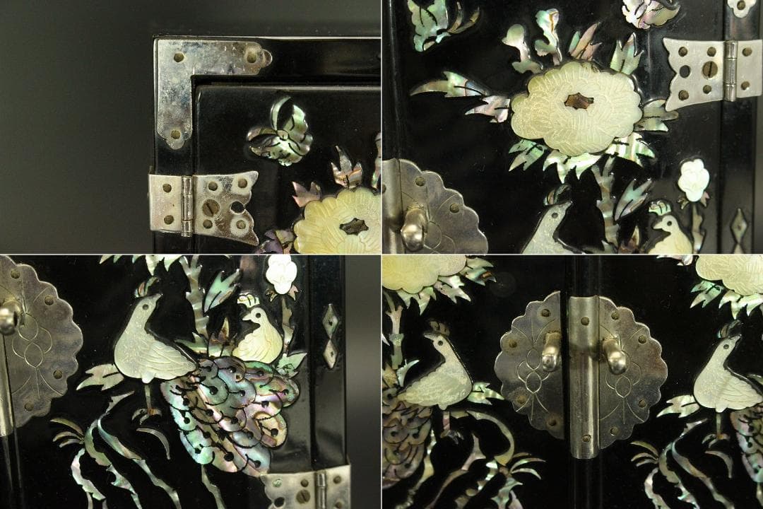 高麗美術 螺鈿 引き出し箱 美品(ZE366)