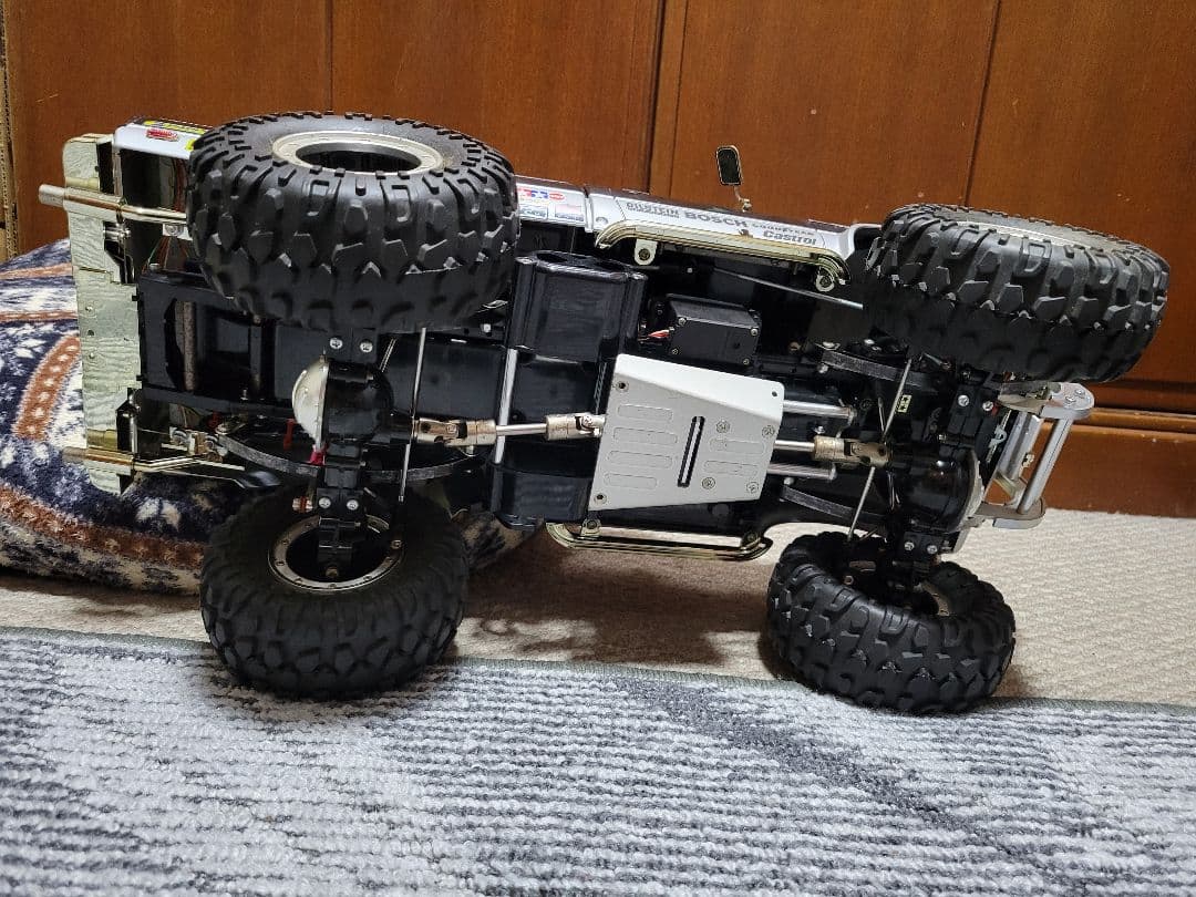 タミヤRCカー1/10トヨタハイラックスハイリフトMFC-02フルオペプロポ付き