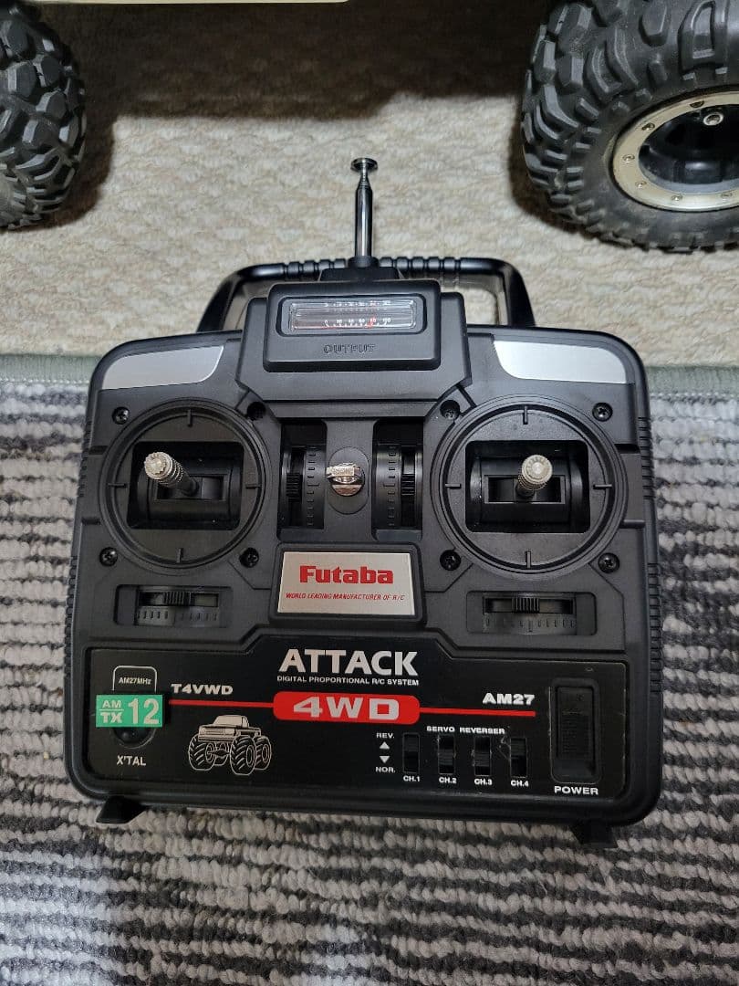 タミヤRCカー1/10トヨタハイラックスハイリフトMFC-02フルオペプロポ付き