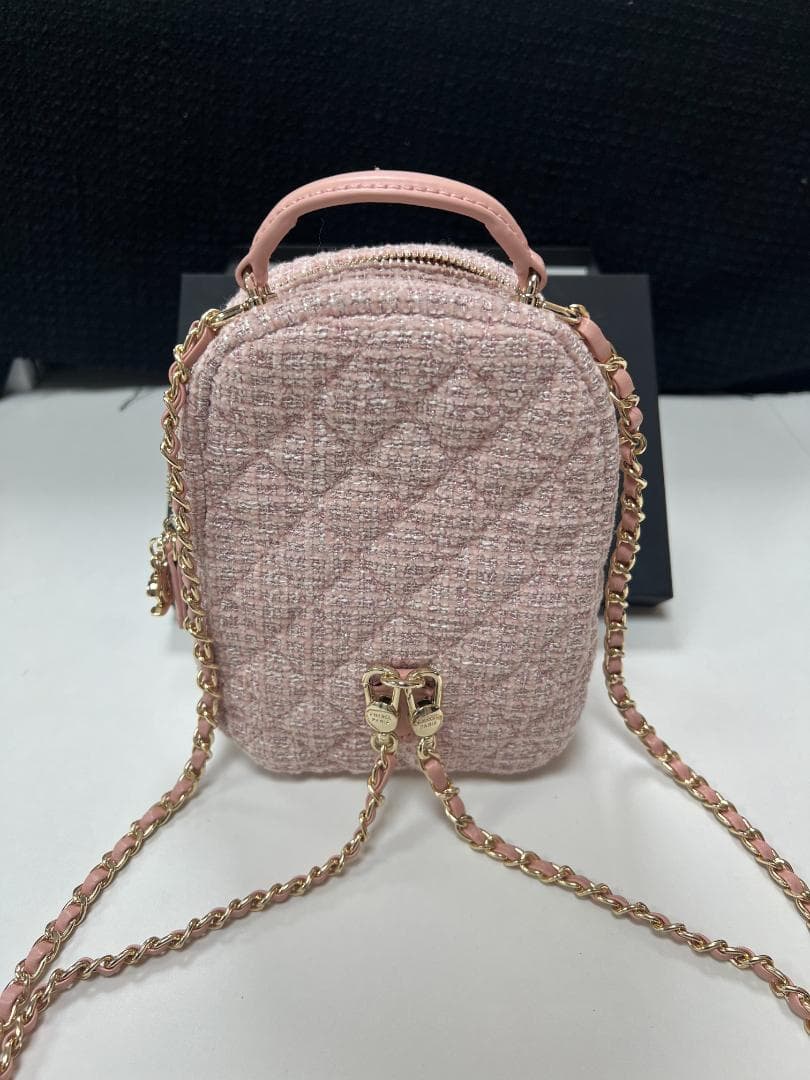 【新品未使用】非売品ピンク ツイード リュック付属品 箱 カード