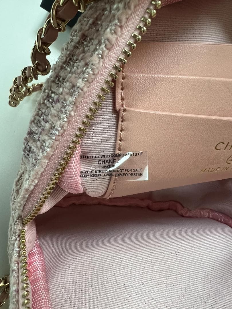 【新品未使用】非売品ピンク ツイード リュック付属品 箱 カード