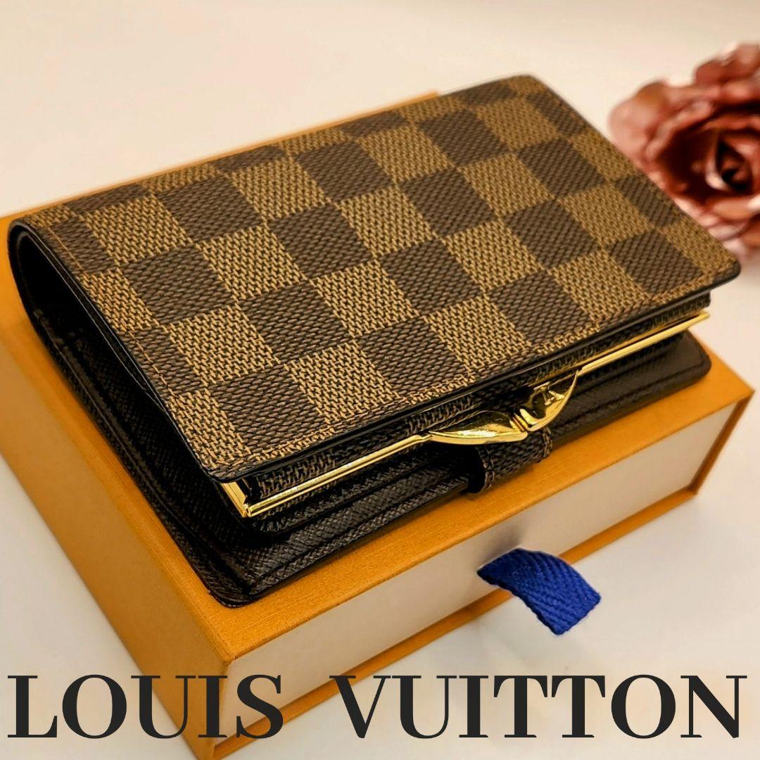 人気モデル⭐ルイヴィトン ダミエ　コンパクト⭐️ヴィエノワ　がま口二つ折り財布
