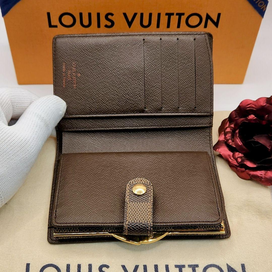 人気モデル⭐ルイヴィトン ダミエ　コンパクト⭐️ヴィエノワ　がま口二つ折り財布