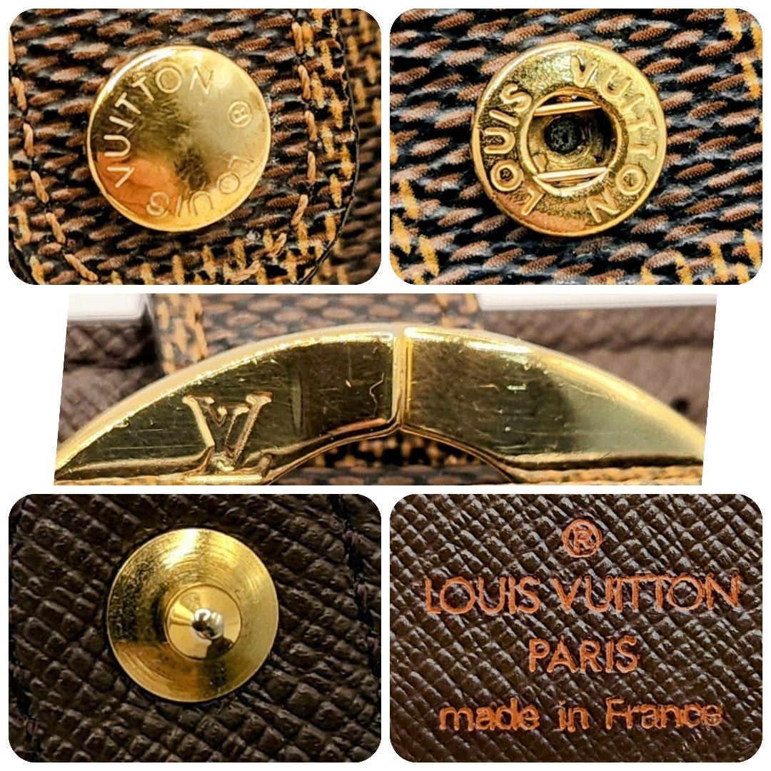 人気モデル⭐ルイヴィトン ダミエ　コンパクト⭐️ヴィエノワ　がま口二つ折り財布