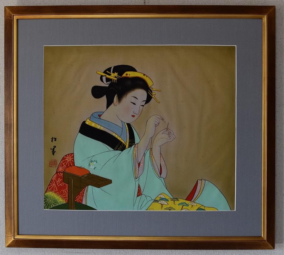 文化勲章受章作家　上村　松園　肉筆作品